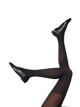 جوراب شلواری طرح دار مجلسی طرح OVER KNIT